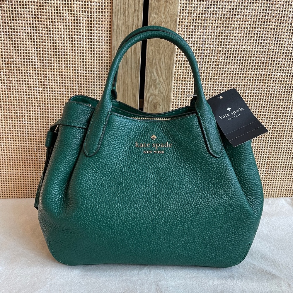Kate Spade small dumpling bag in jade green